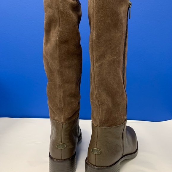 COACH BAILEY Ladies Brown Leather Mid Calf Boots Sz 8B - Picture 2 of 7